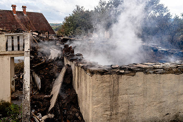 Professional Fire Damage Restoration technician working in Wenonah, NJ